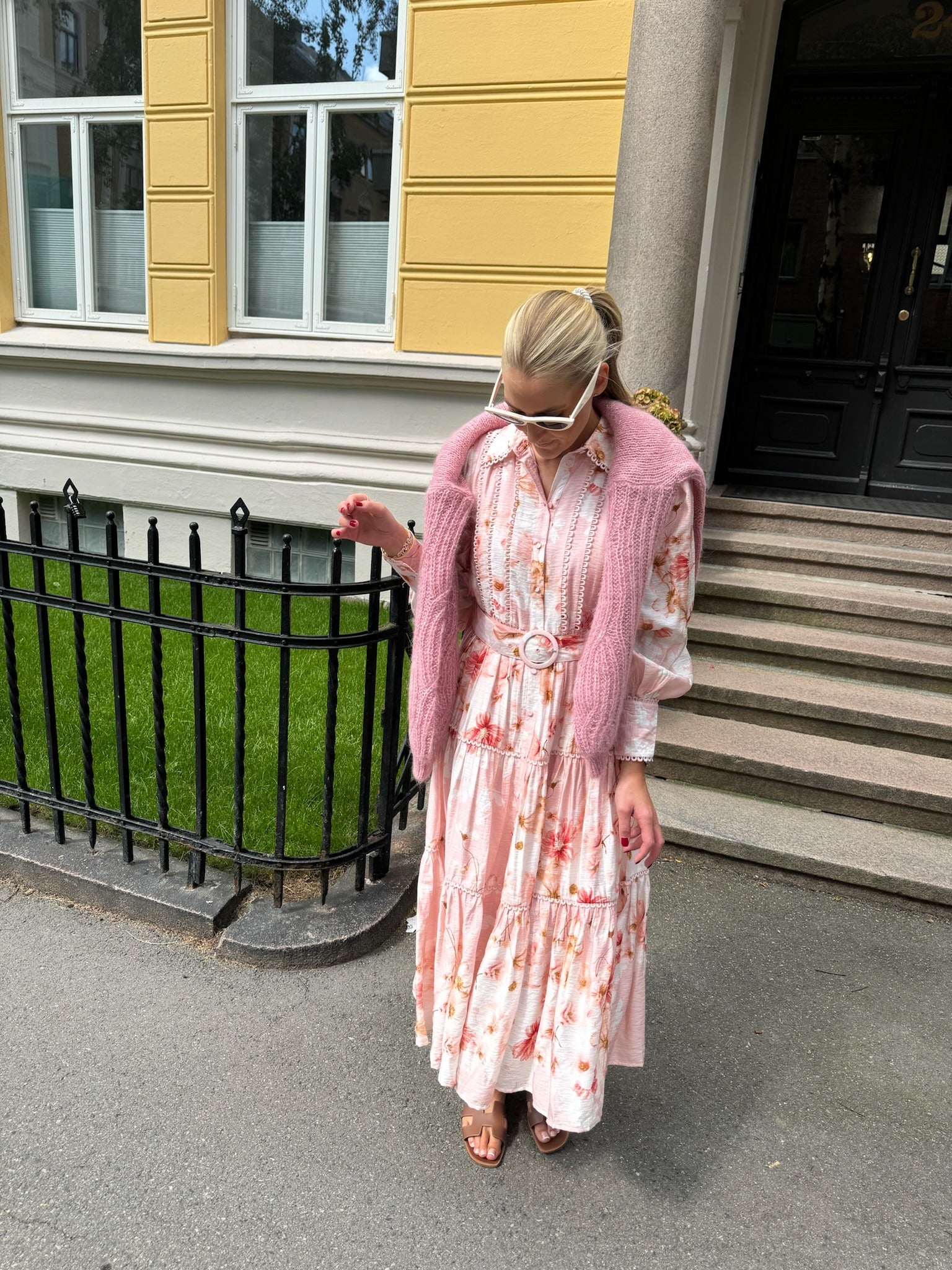 YASBILLA Long Dress - Chintz Rose